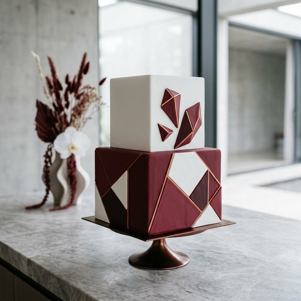 Modern contemporary cake design aesthetics