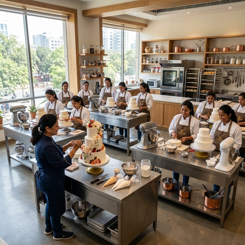 Professional cake making course kitchen in Delhi