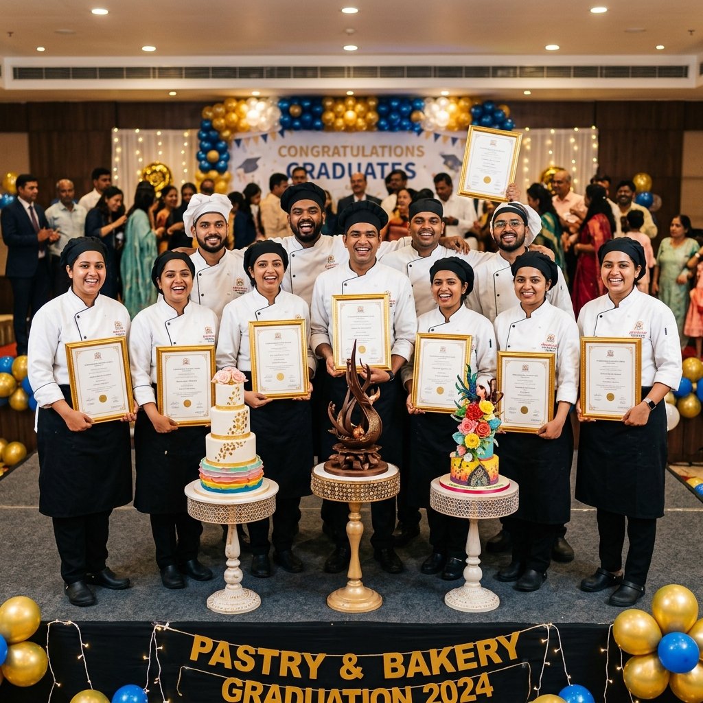 Pastry chef diploma graduation ceremony